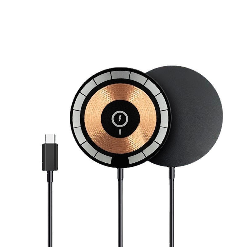 15W Magnetic Wireless Charging Pad with Type-C Cable
