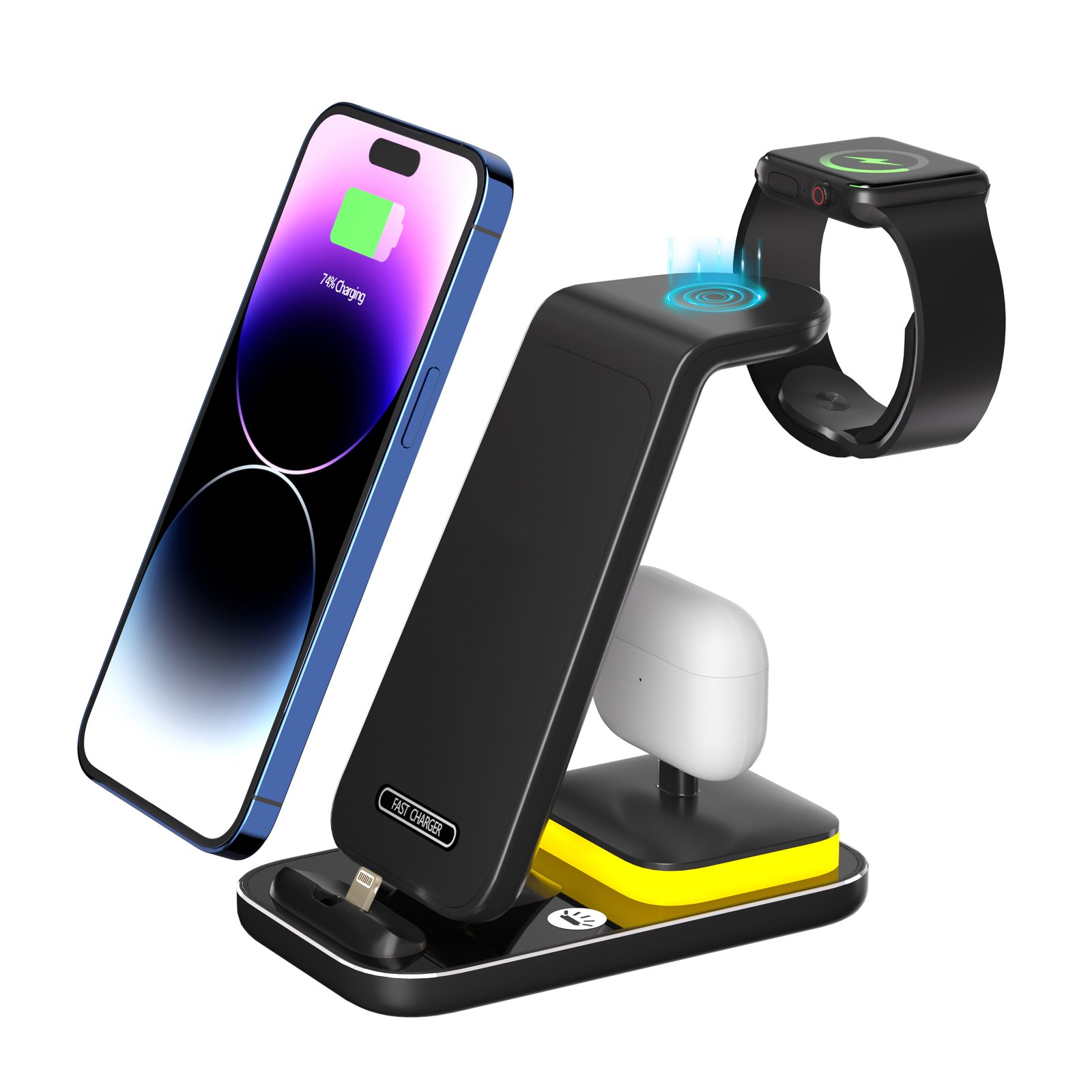 3-in-1 Fast Wireless Charging Station