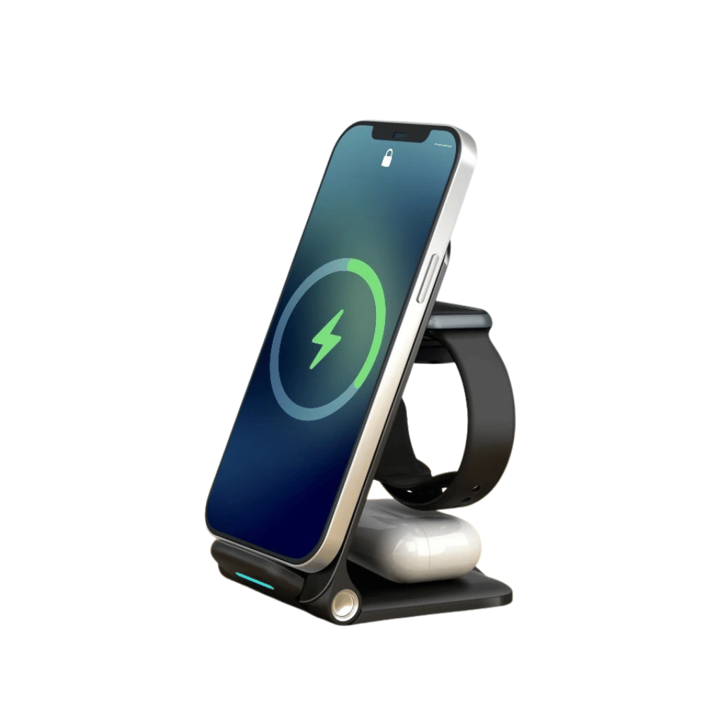 Magnetic 3-in-1 Wireless Charger Stand