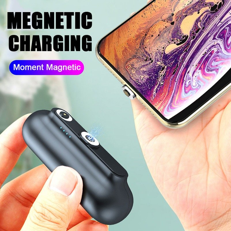 Alternative view of Mini Magnetic Wireless Charging Power Bank