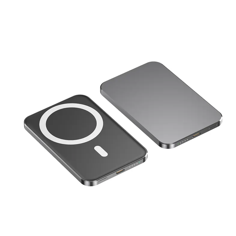 Mini Magnetic Wireless Power Bank 5000mAh with 15W Fast Charging