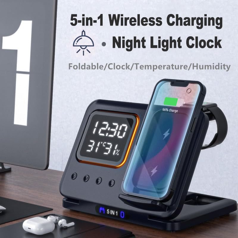 Alternative view of Smart 5-in-1 Wireless Charging Dock