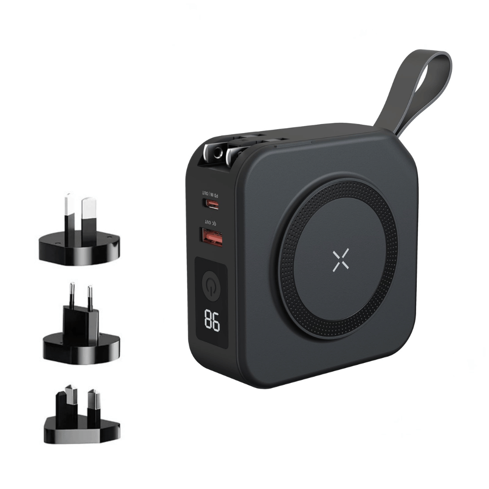 5-in-1 Wireless Power bank Travel Charger